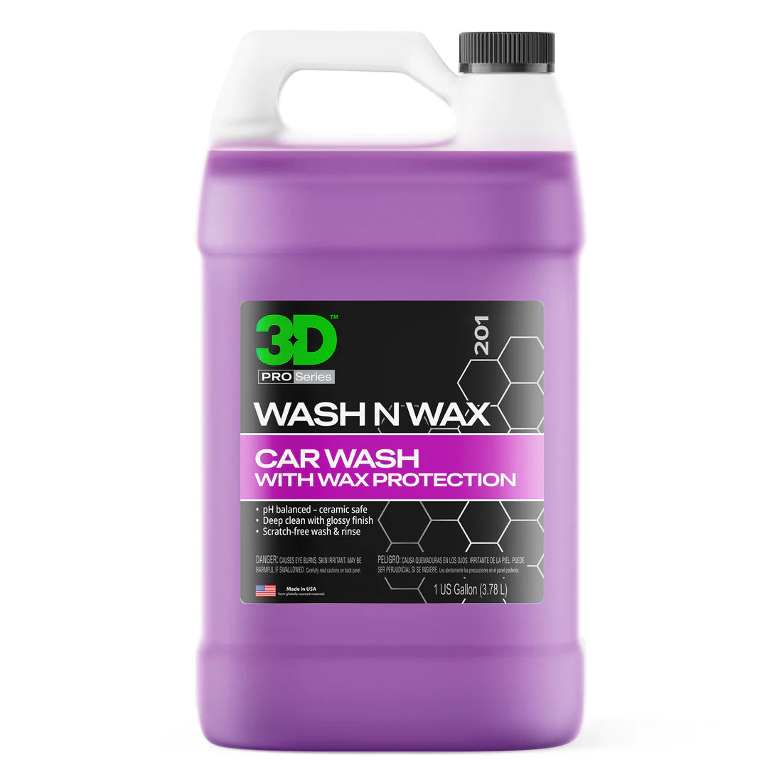 3D® - Wash & Wax Concentrated Car Shampoo