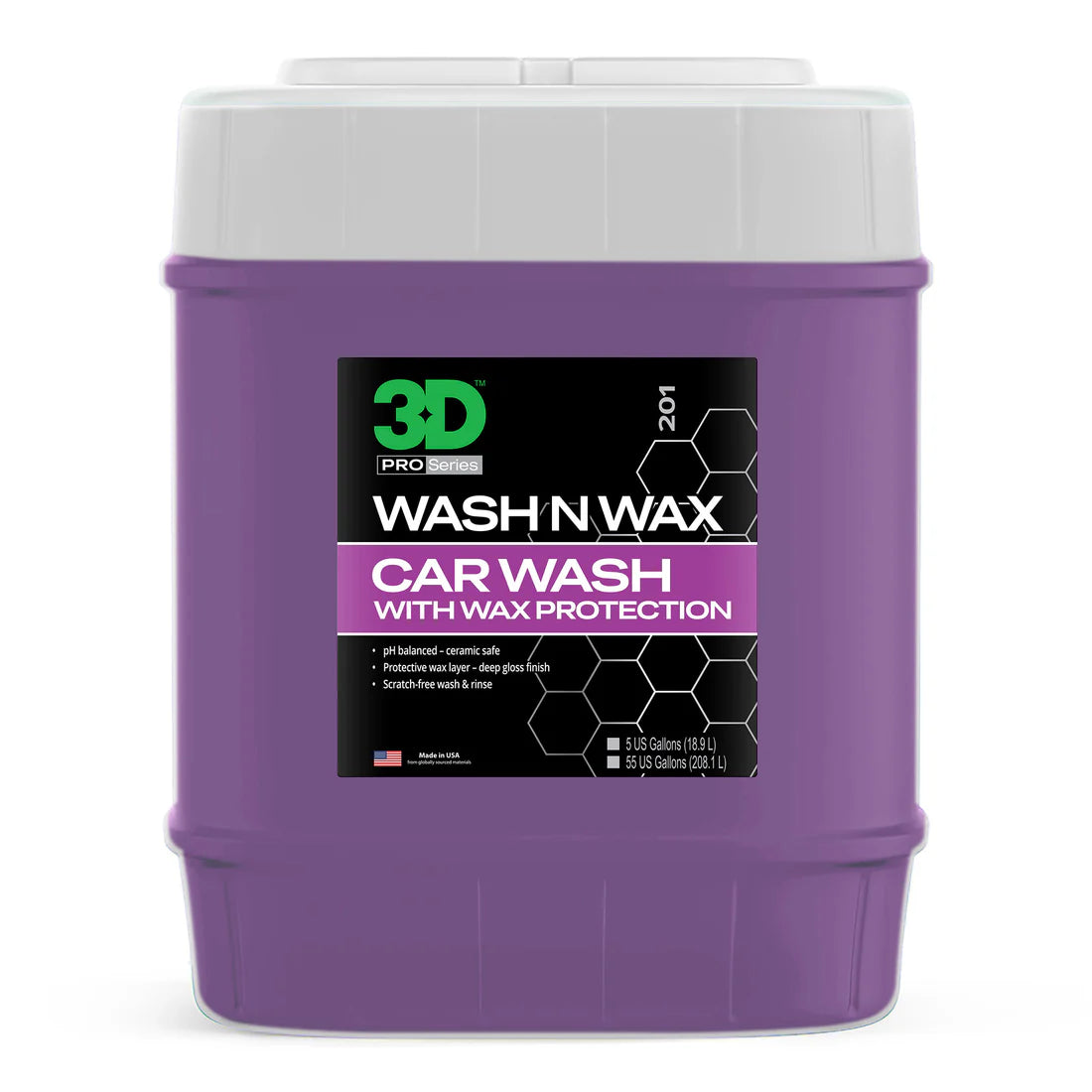 3D® - Wash & Wax Concentrated Car Shampoo