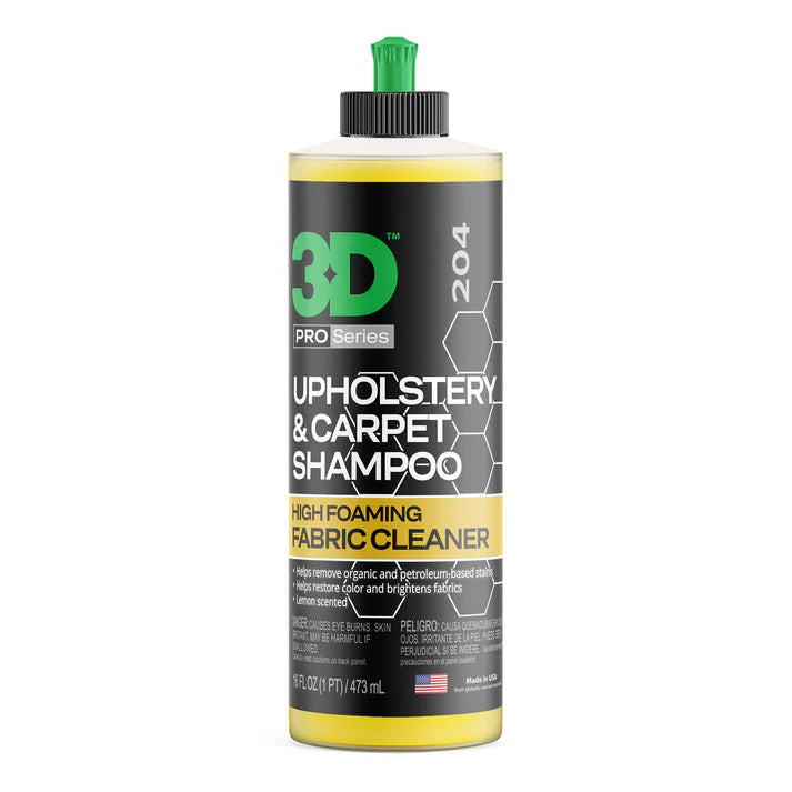 3D® - Upholstery & Carpet Shampoo High Foam Fabric Cleaner