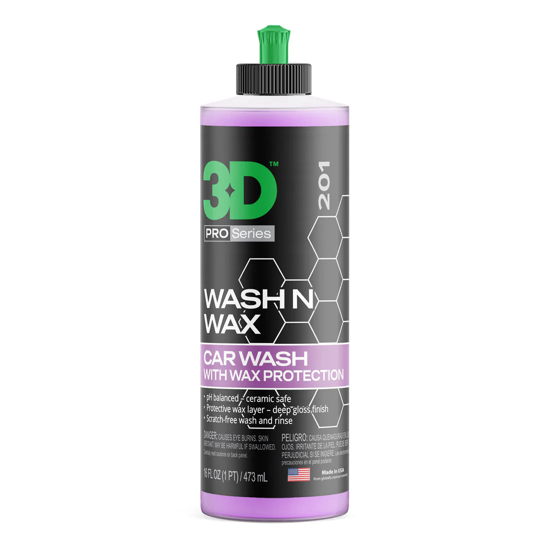 3D® - Wash & Wax Concentrated Car Shampoo