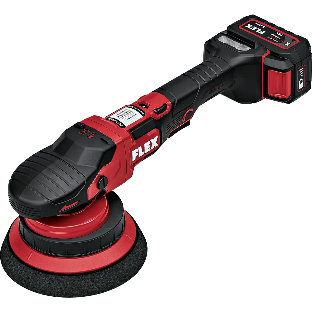 FLEX® - (XFE 15 150 18.0-EC / 5Ah Set) 6” Cordless DA Polisher