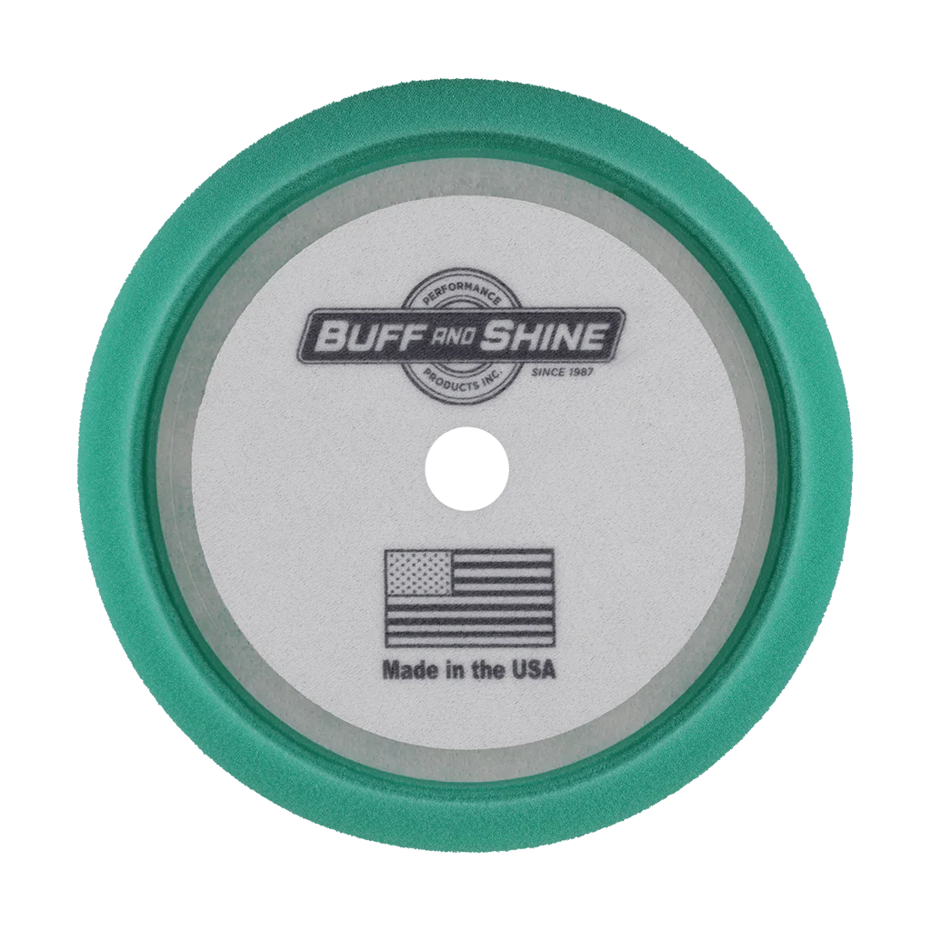 BUFF & SHINE® - 8” Green Convoluted Foam Cutting Pad