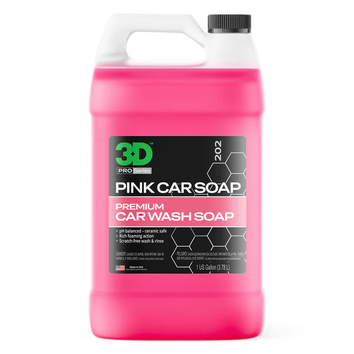 3D® - Pink Car Soap Premium Car Shampoo