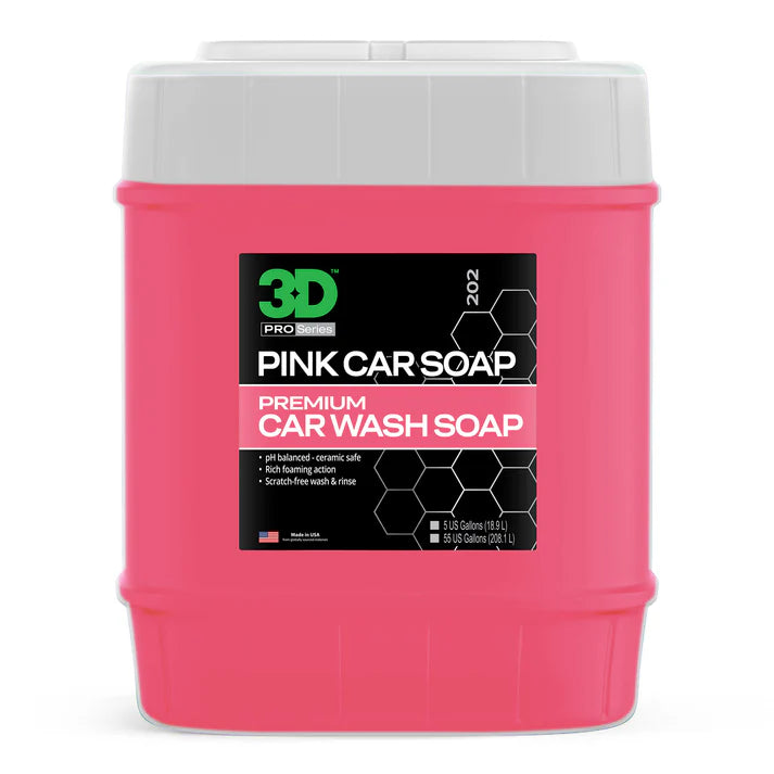3D® - Pink Car Soap Premium Car Shampoo
