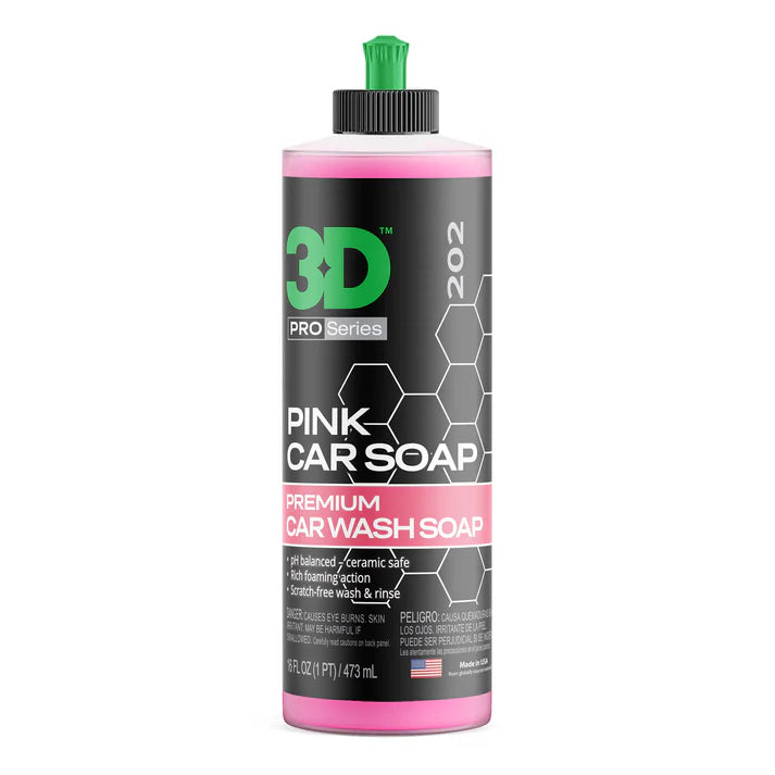 3D® - Pink Car Soap Premium Car Shampoo