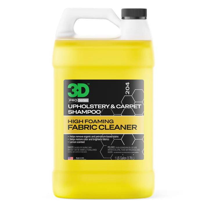 3D® - Upholstery & Carpet Shampoo High Foam Fabric Cleaner