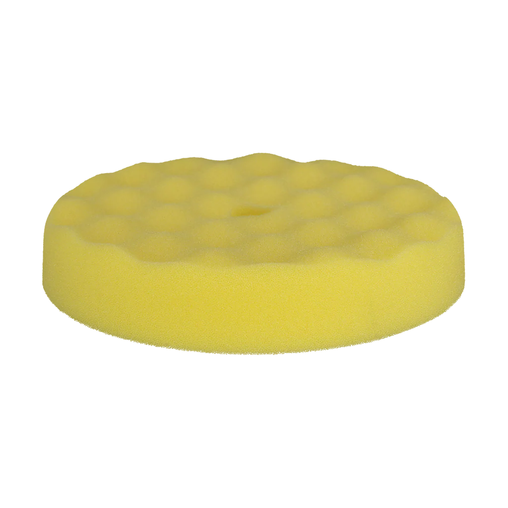 BUFF & SHINE® - 8” Yellow Convoluted Foam Cutting Pad