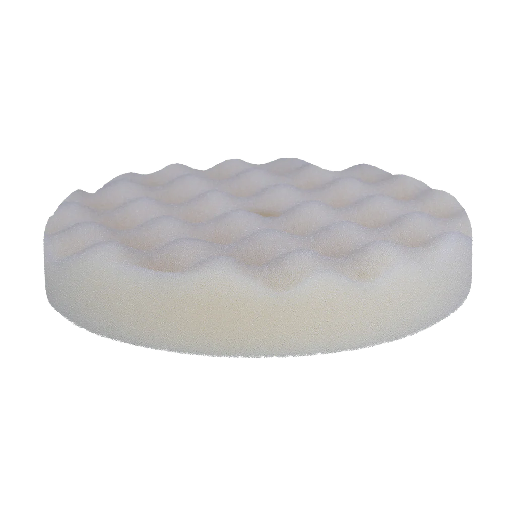 BUFF & SHINE® - 8” White Convoluted Foam Cutting Pad