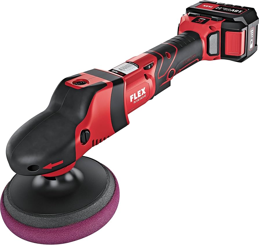 FLEX® - (PE 150 18.0-EC / 5Ah Set) Cordless Rotary Polisher