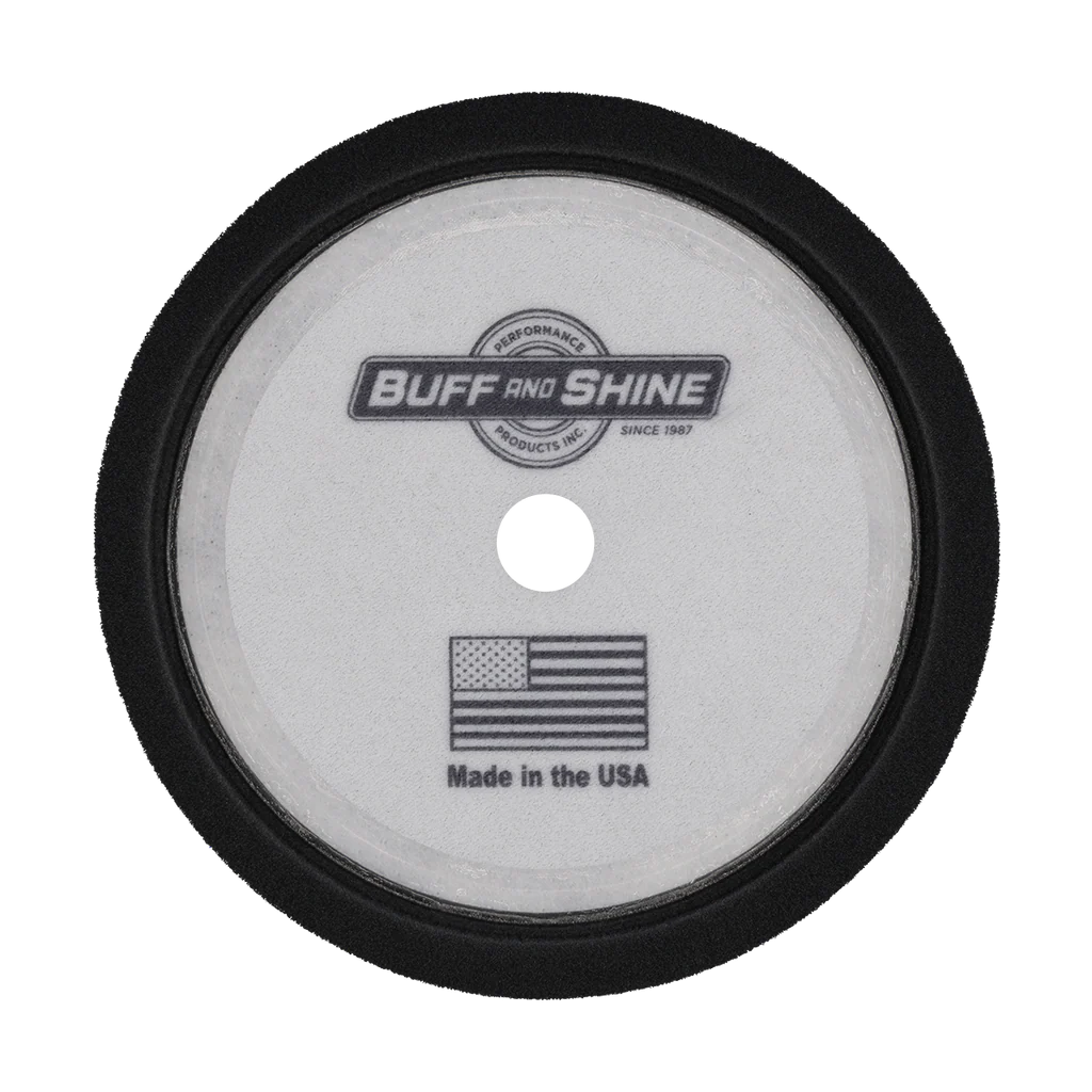 BUFF & SHINE® - 8” Black Convoluted Foam Finishing Pad